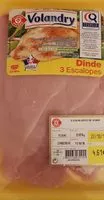 Mängden socker i Dinde 3 escalopes de dinde