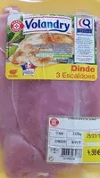 Mängden socker i Escalopes de dinde