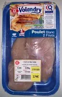 Mängden socker i Poulet blanc 2 filets Volandry