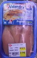 Mängden socker i Poulet jaune 3 filets
