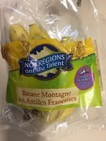 Mängden socker i Banane Montagne des Antilles Françaises