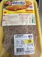Mängden socker i Escalopes de dinde a la milanaise