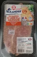 Mängden socker i Escalope de dinde à la milanaise