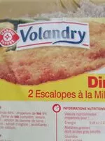 Mängden socker i Escalopes milanaise de dinde