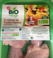 Mängden socker i 2 cuisses de Poulet Fermier
