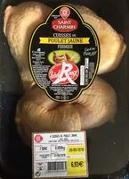 Mängden socker i Cuisses de poulet jaune fermier