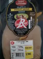 Mängden socker i Filets de poulet jaune fermier