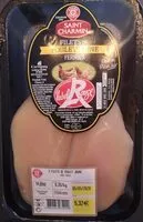 Mängden socker i Filet de poulet jaune fermier label rouge