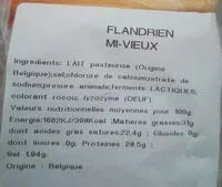 Mängden socker i Flandrien mi vieux