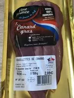 Mängden socker i Aiguillettes de canard