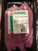 Mängden socker i Aiguillettes de canard