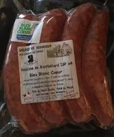 Mängden socker i Saucisse de montbeliard IGP
