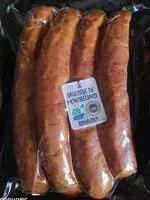 Mängden socker i Saucisses de Montbéliard