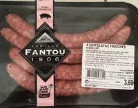 Mängden socker i 4 chipolatas fraiches