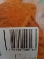 Mängden socker i Carottes râpées