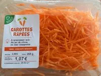 Mängden socker i Carottes râpées
