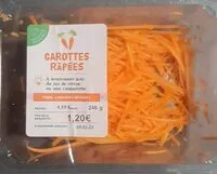 Mängden socker i Carottes râpées