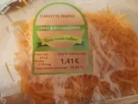 Mängden socker i Carottes râpées