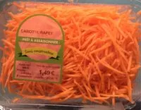 Mängden socker i Carottes rapees