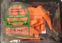 Mängden socker i Batonnets de carotte