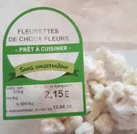Mängden socker i Fleurette de choux fleur