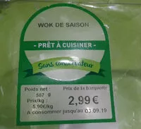 Mängden socker i wok de saison