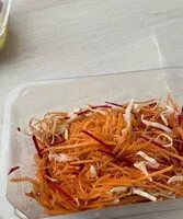 Mängden socker i Melange crudités choux carottes betteraves