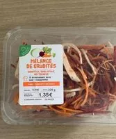 Mängden socker i Mélange de crudités