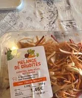 Mängden socker i Mélange de crudités (carottes, chou, betteraves)