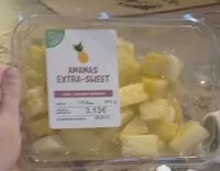 Mängden socker i Ananas extra -sweet