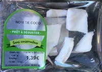 Mängden socker i Noix de coco