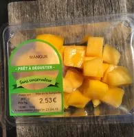Mängden socker i Mangue