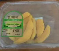 Mängden socker i Batonnets de Mangue