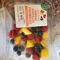 Mängden socker i Salade de fruits mangue myrtilles framboises