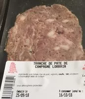 Mängden socker i Tranche de pate de campagne lorrain