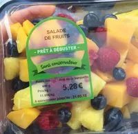 Mängden socker i Salade de fruits