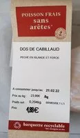 Mängden socker i Dos de cabillaud