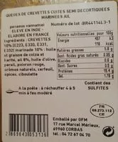 Mängden socker i Queues de crevettes décortiquées marinés à l'ail