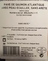 Mängden socker i Pave de saumon atlantique