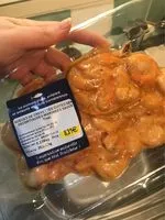 Mängden socker i Queues de crevettes cuites semi decortiquees marinees sauce thai