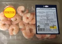 Mängden socker i Queues de crevettes decortiquées cuites refrigérées