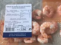 Mängden socker i Queues de crevettes decortiquees