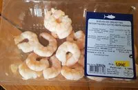 Mängden socker i Queues de crevettes décortiquées cuites