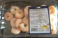 Mängden socker i Queues de crevettes decortiquees