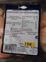 Mängden socker i Queues de crevettes décortiquées cuites