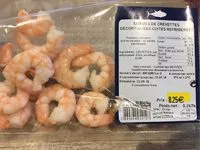 Mängden socker i Queues de crevettes decortiquées