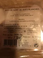 Mängden socker i Noix saint Jacques blanche