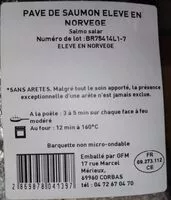 Mängden socker i Pavé de saumon Norvège