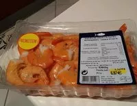 Mängden socker i Queues de crevettes réfrigérées - calibre 31/40 lb