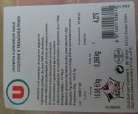 Mängden socker i Jambon supérieur sans couenne